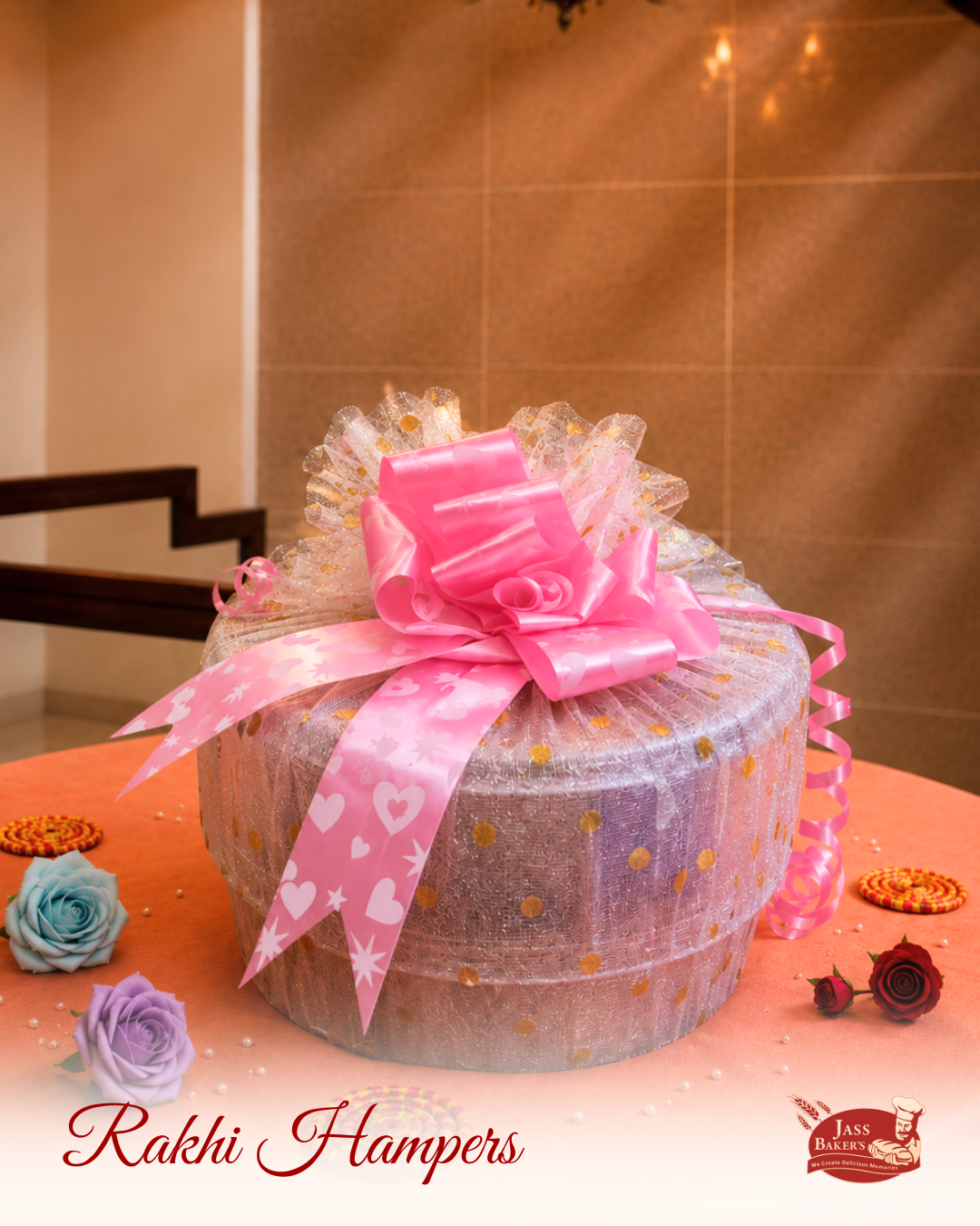 Pink Blossom Twin Biscuit Tier Pack