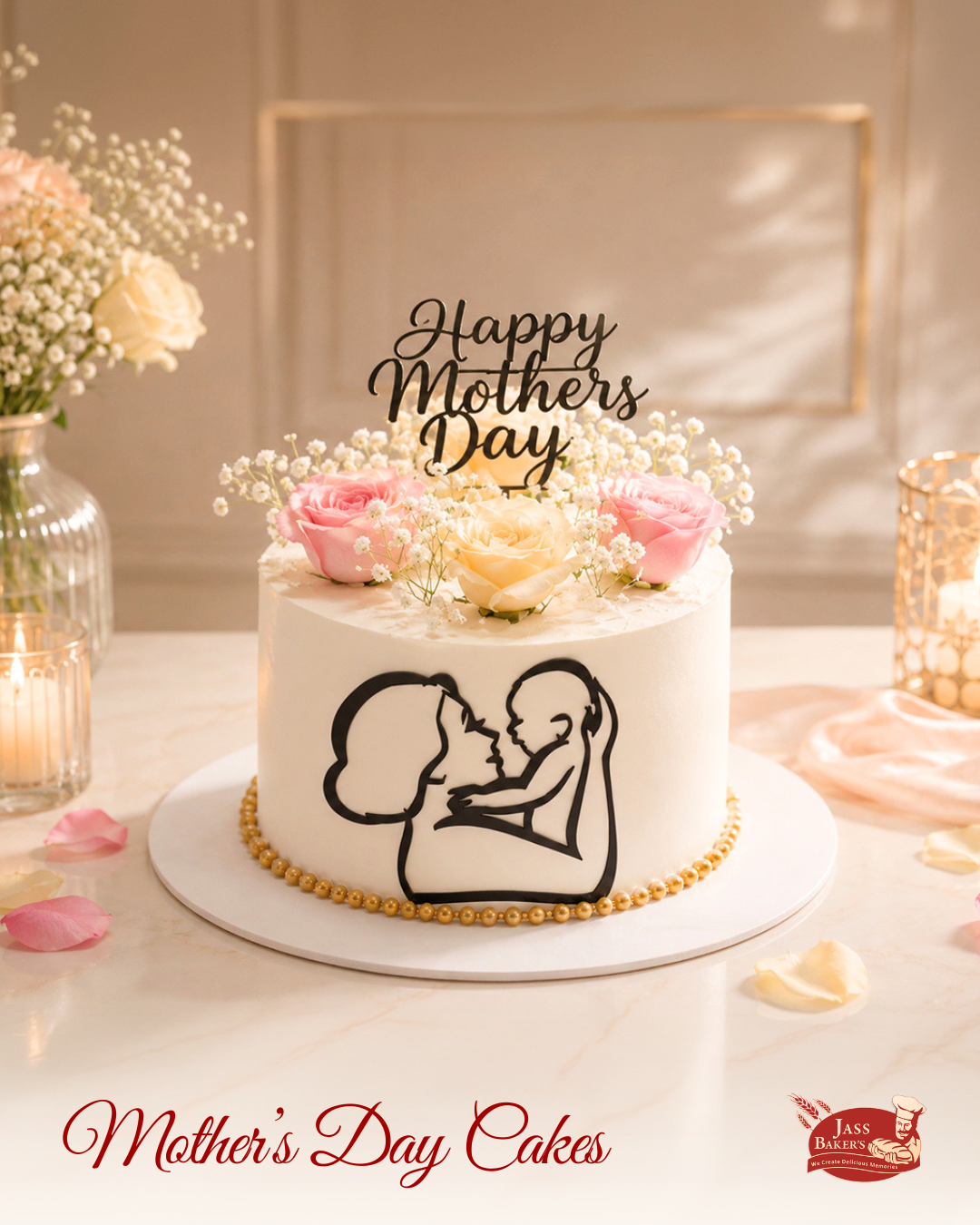 Mother’s Embrace Floral Cake