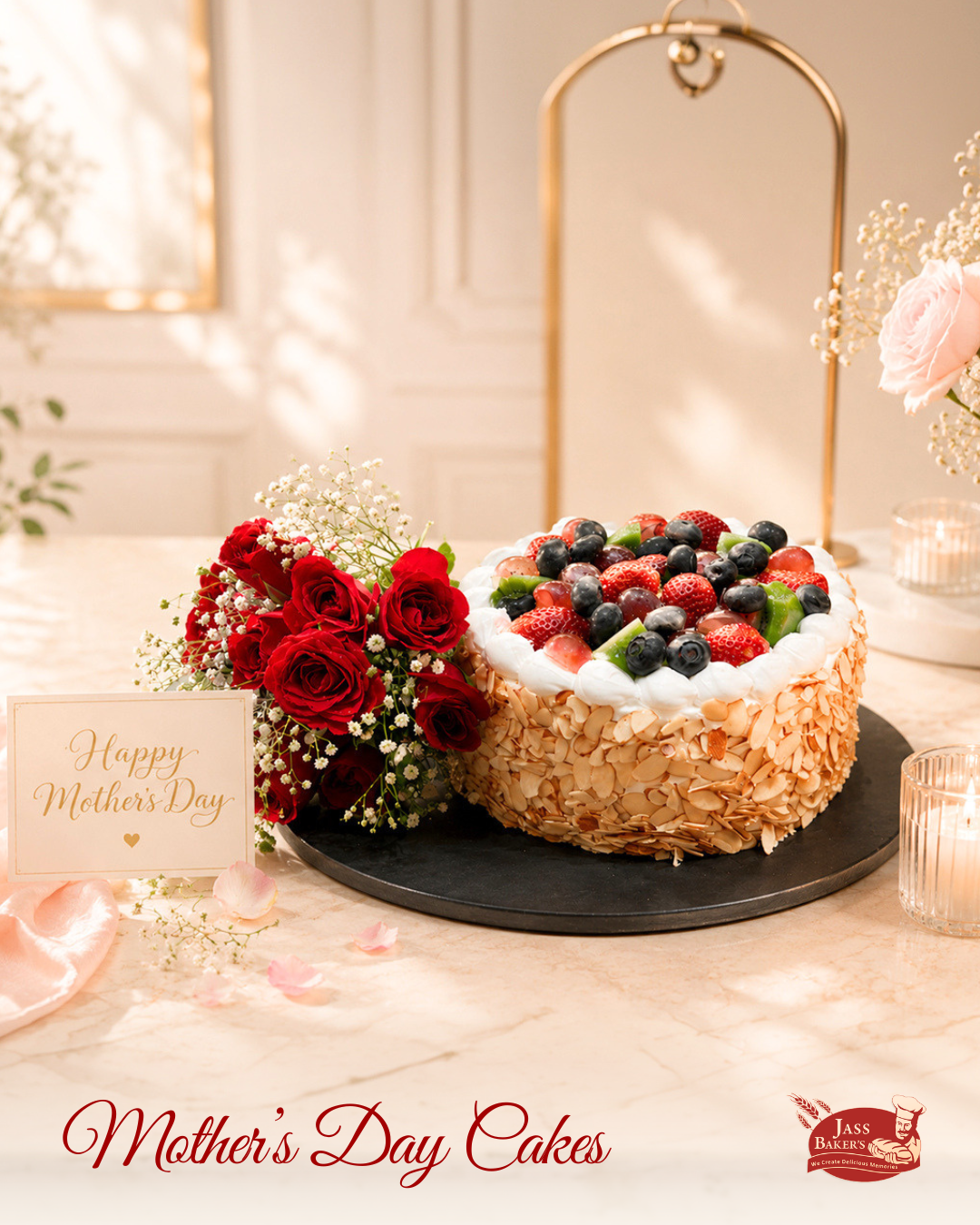 Berry Blossom Mother’s Day Cake