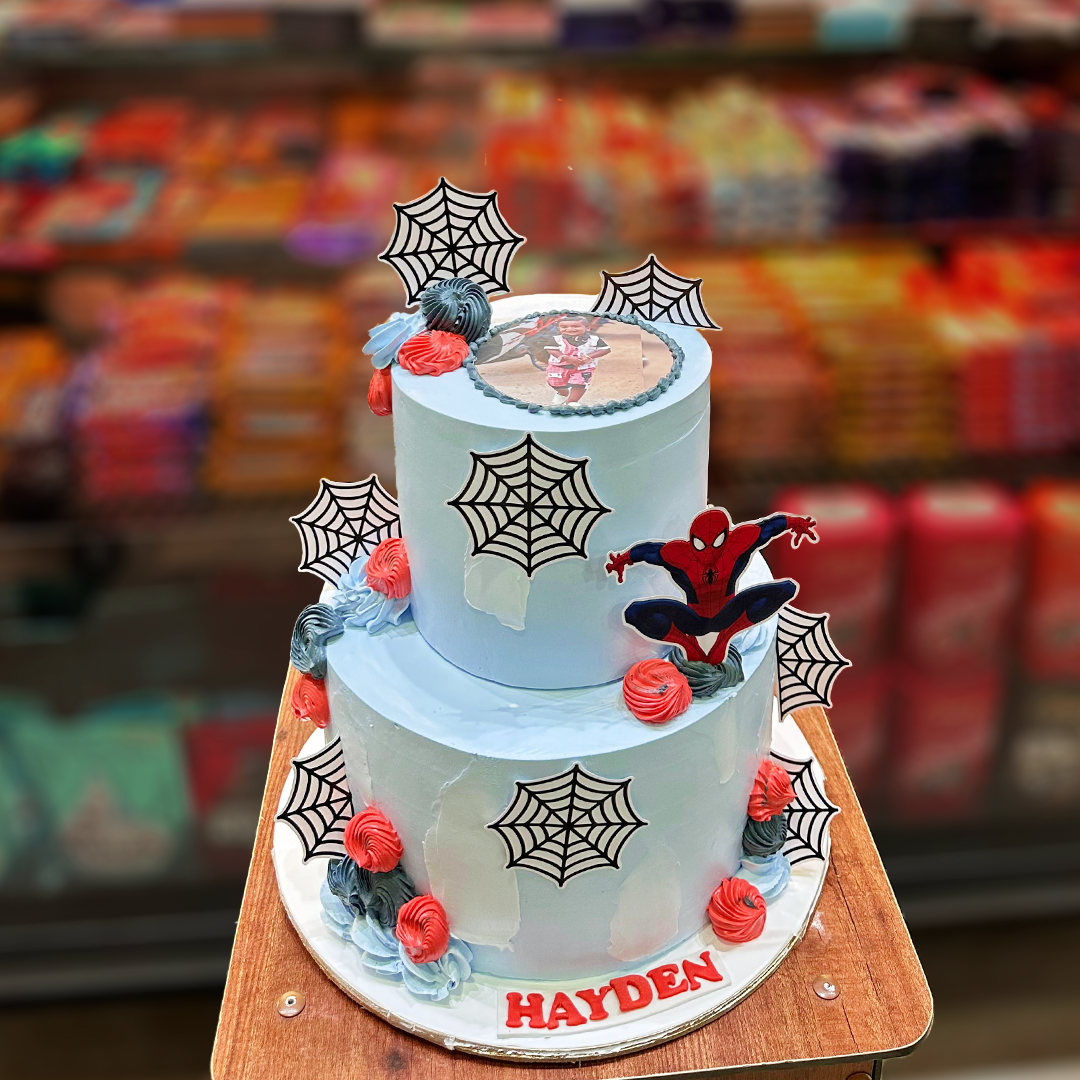 Spiderman Theme Cake