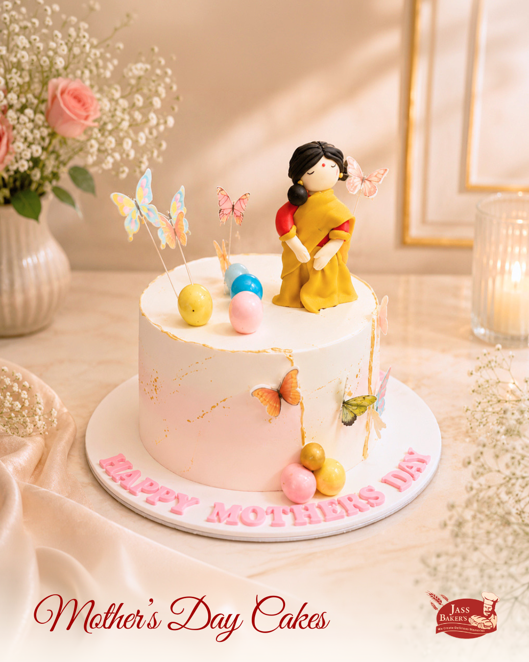 Butterfly Mom Celebration Cake