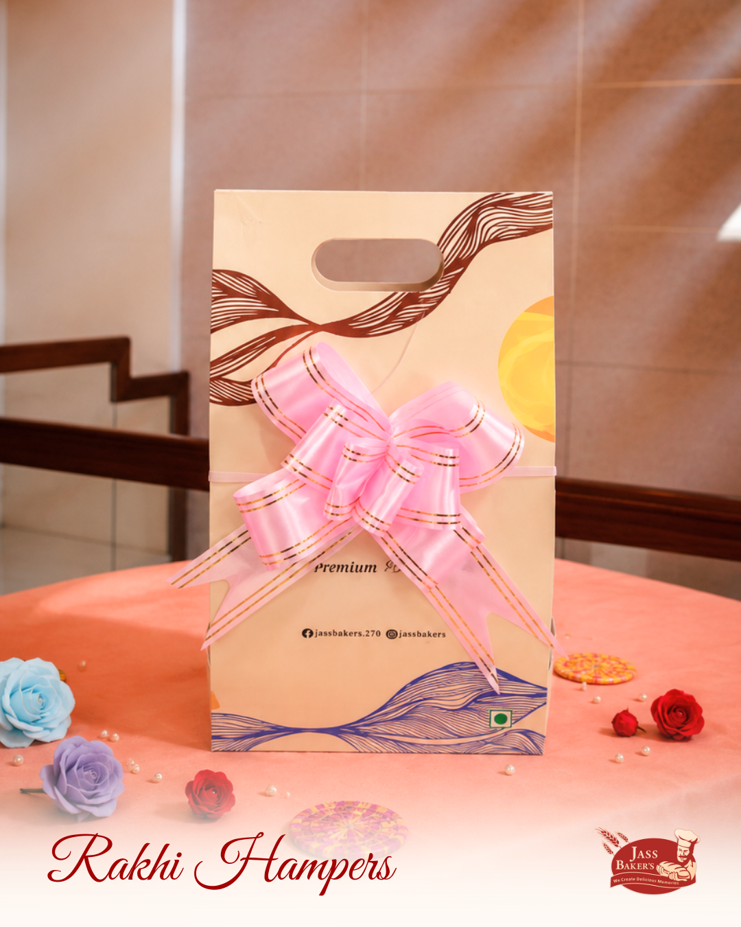 Pink Ribbon Duo Jar Gift Bag