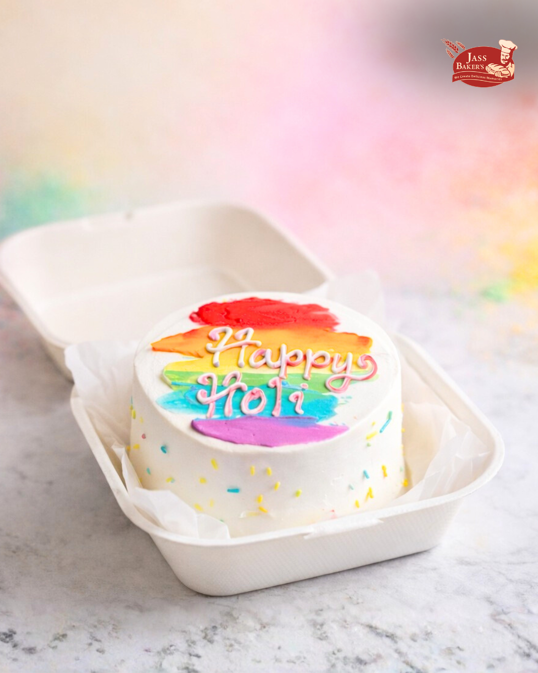 Holi Fruit Bento Cake