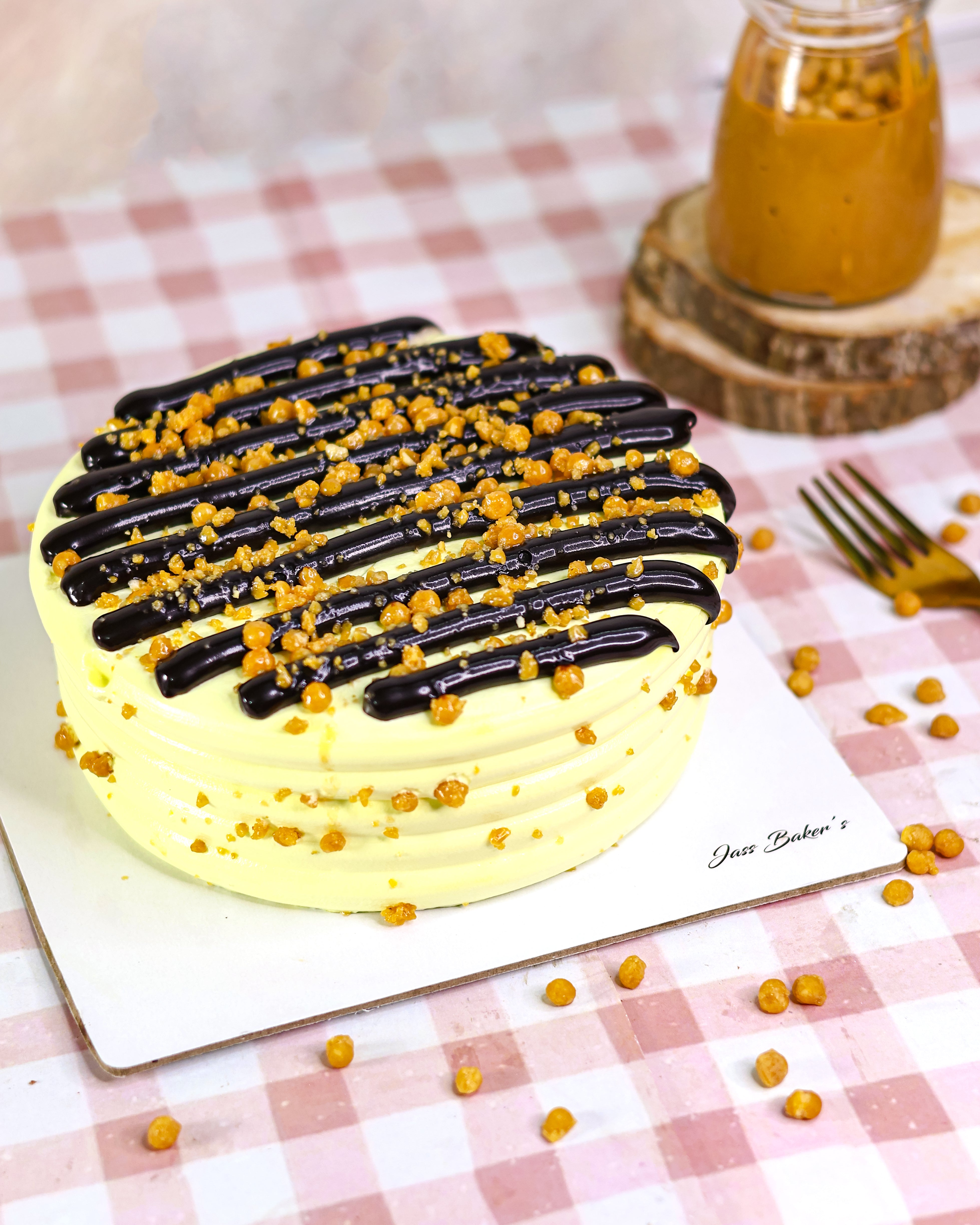 Rich Butterscotch Crunch Cake