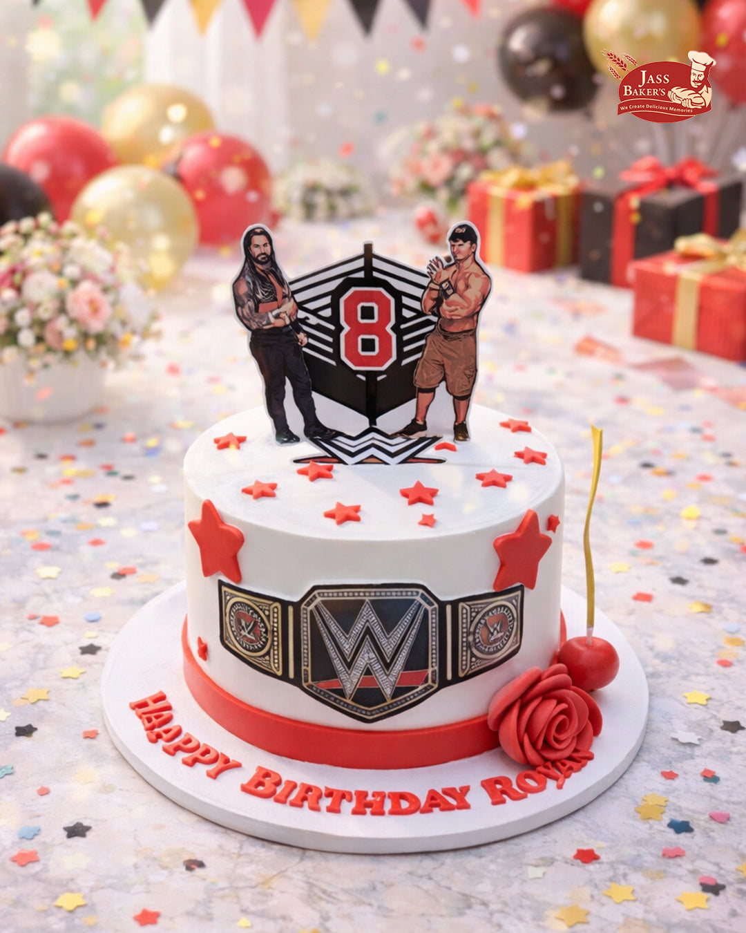 Wrestling Champion Birthday Cake