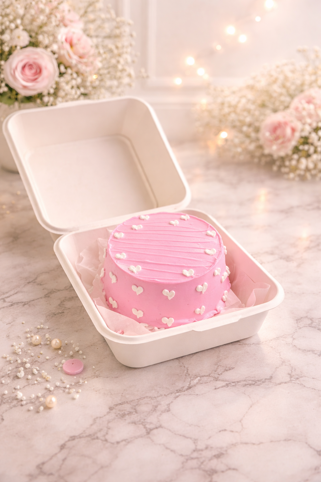 Blush Love Bento Cake