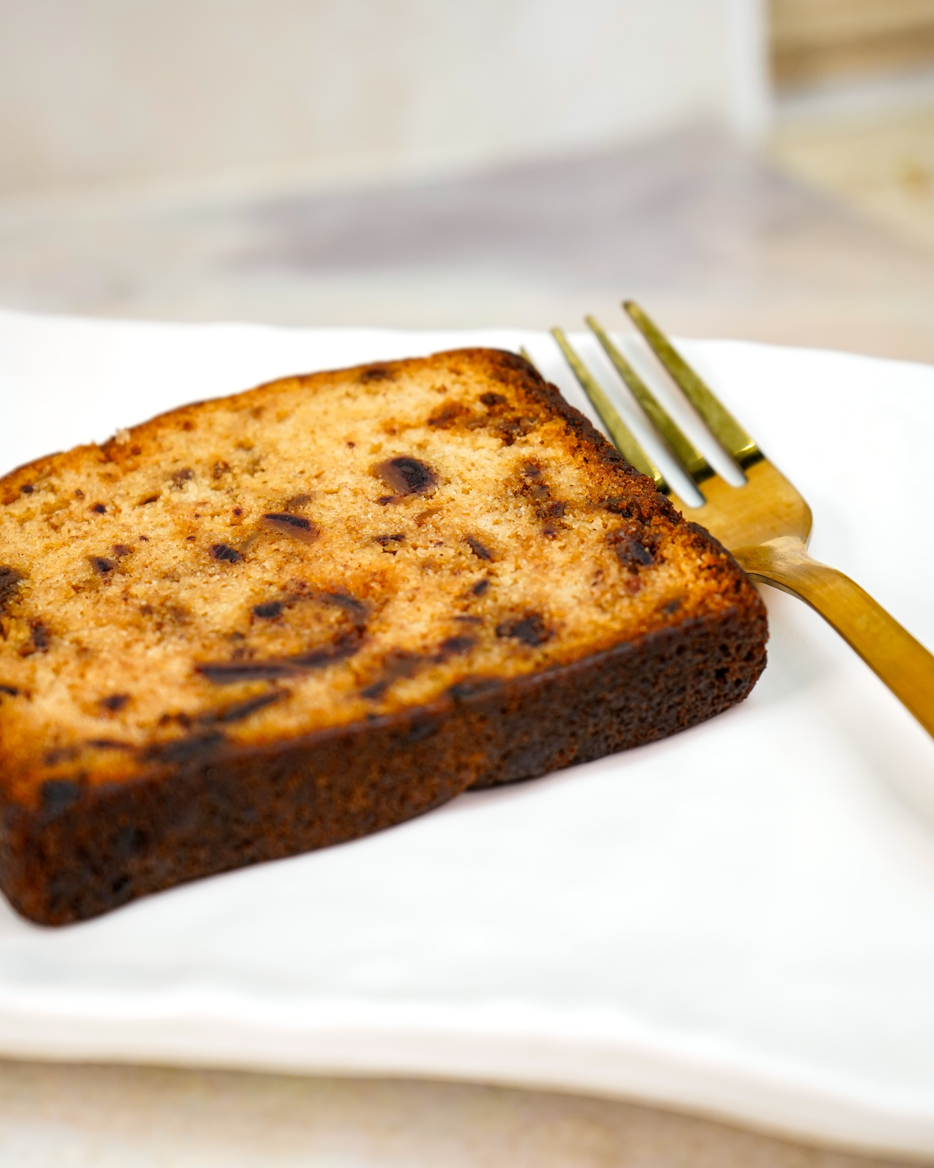 Dates & Walnut Cake Slice