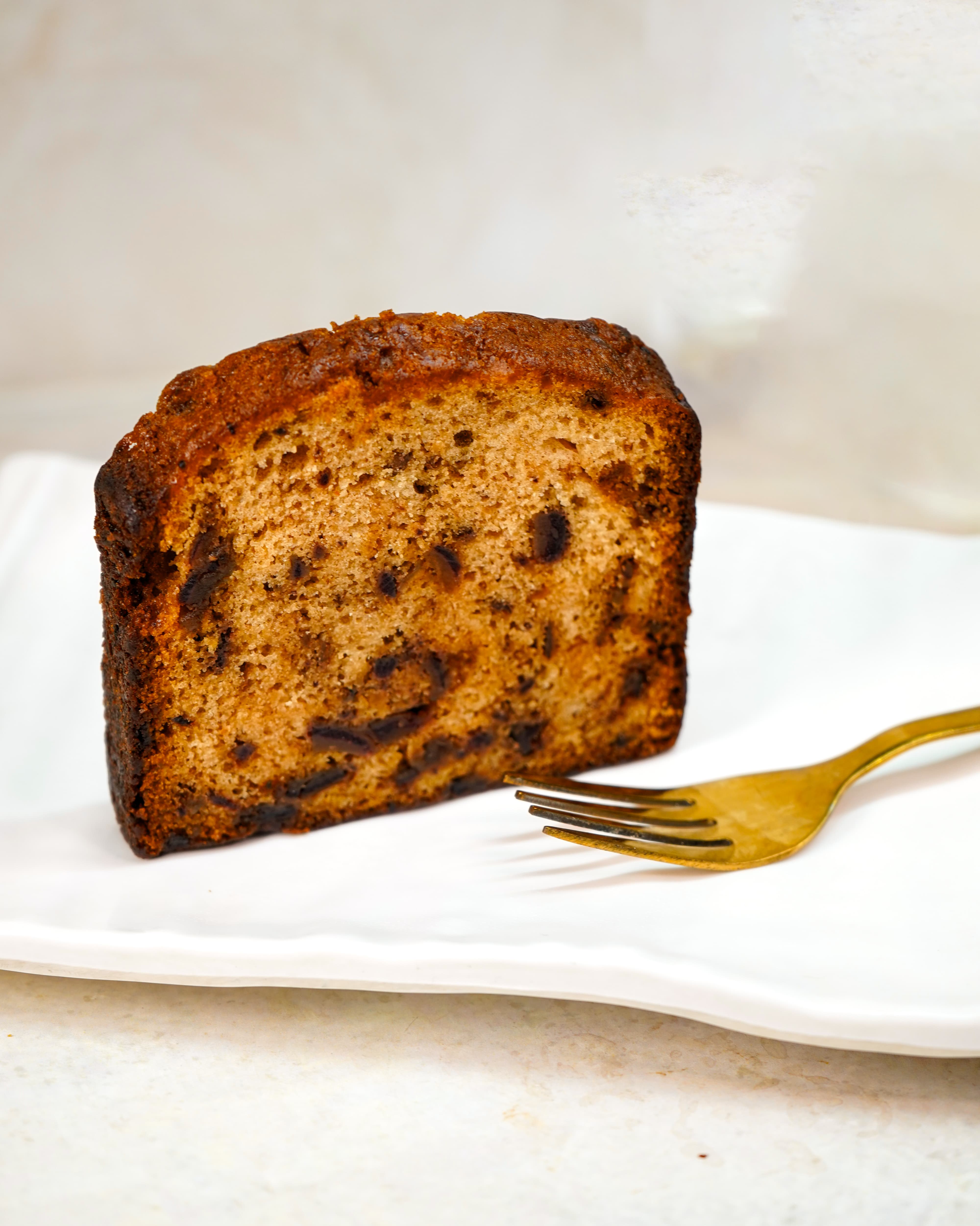 Dates & Walnut Cake Slice