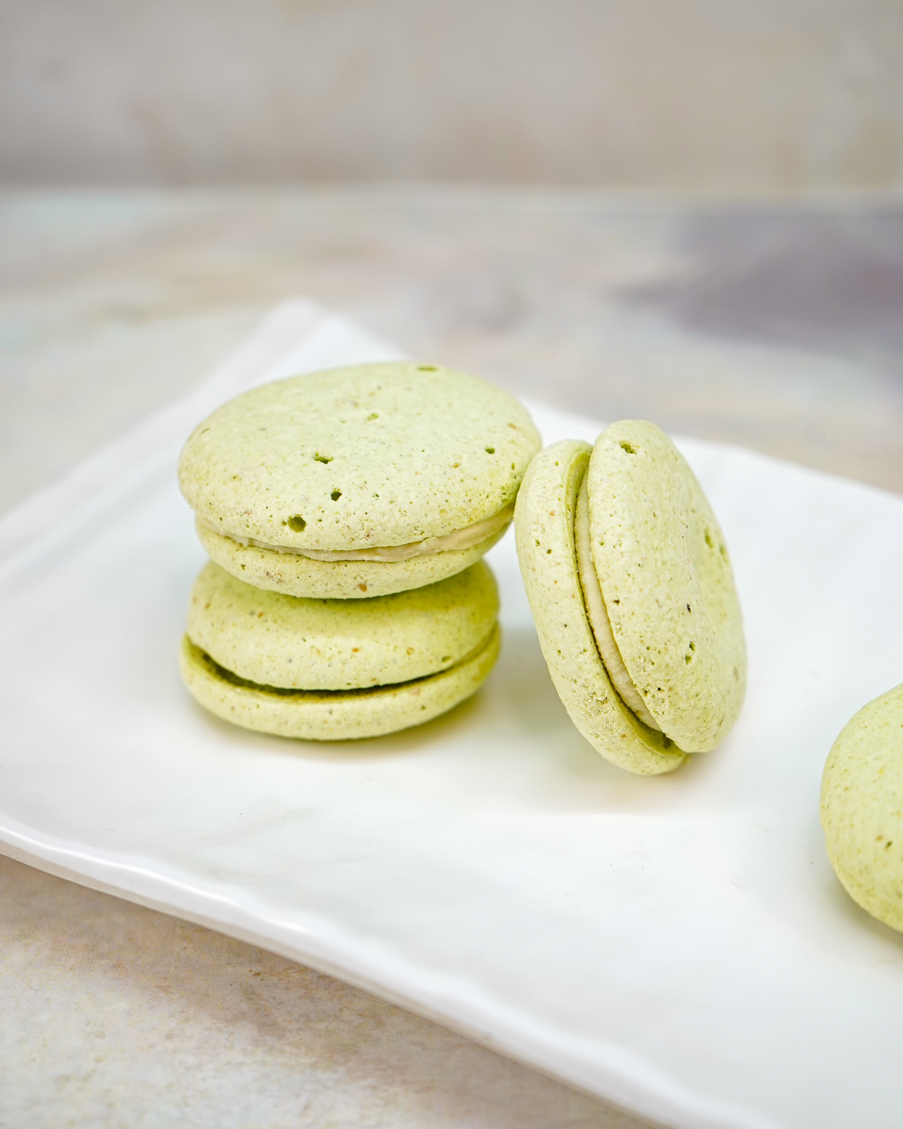 Pistachio Macarons