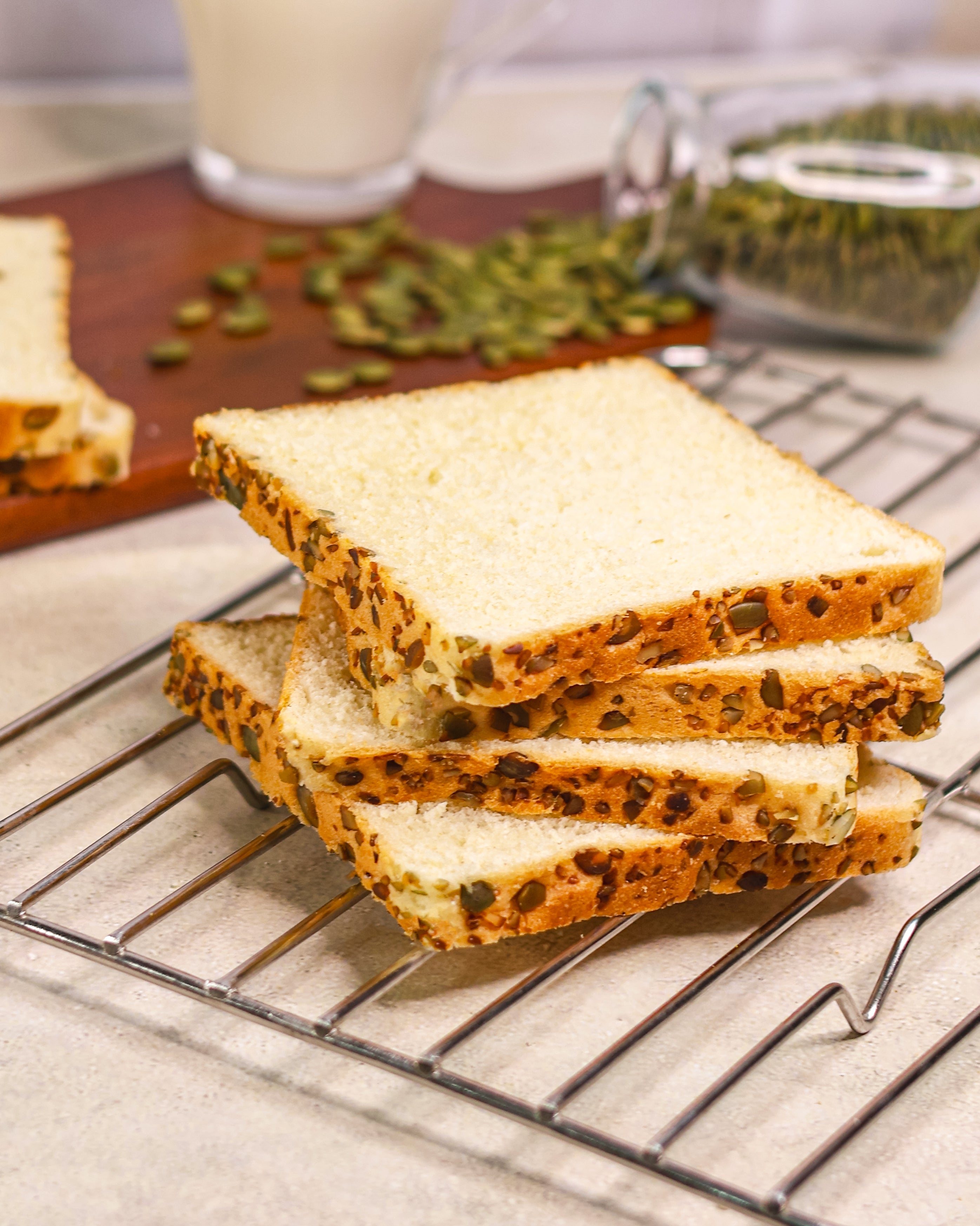 Pumpkin seed bread