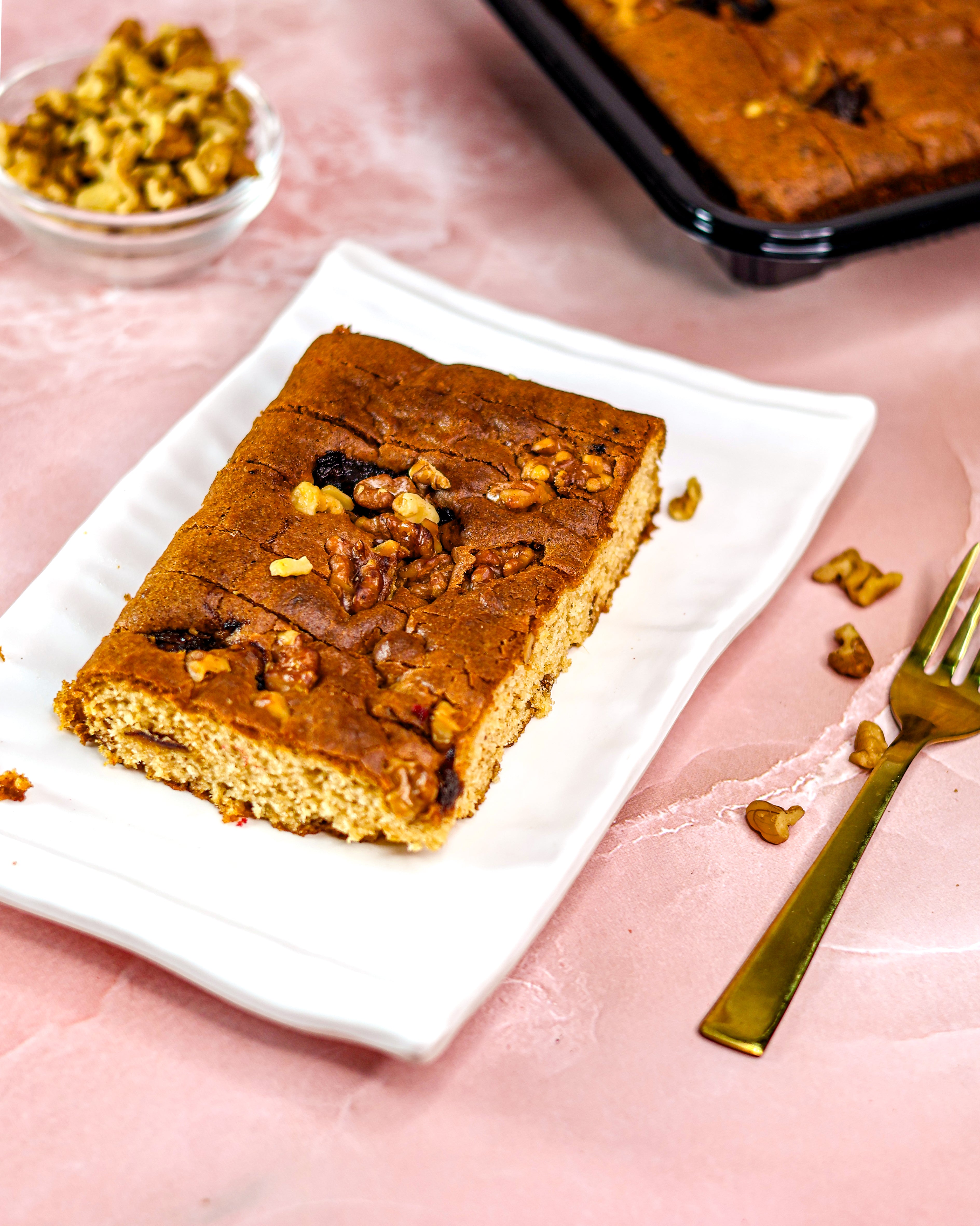 Dates & Walnut Moist Cake