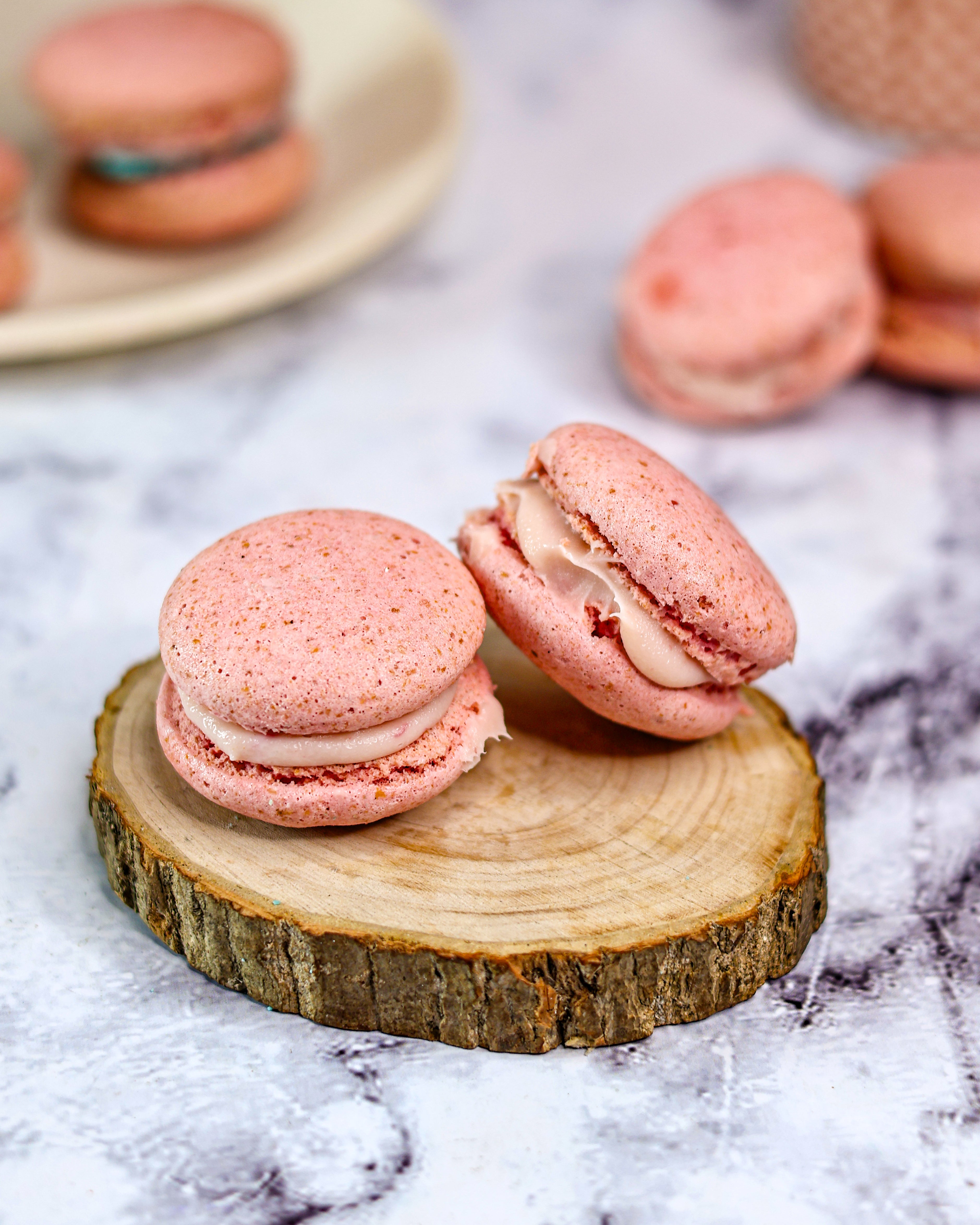 Strawberry Macarons