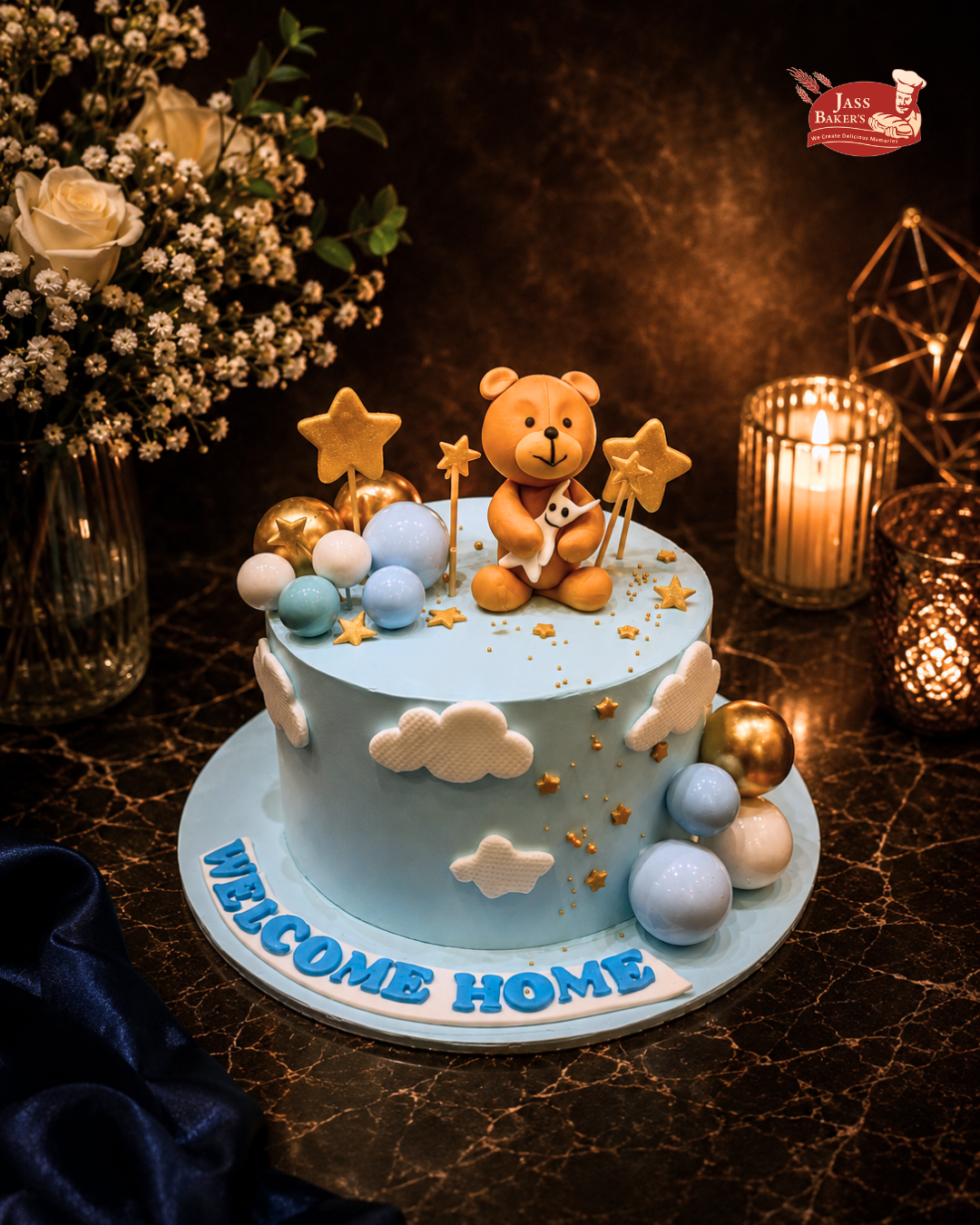 Little Teddy Starry Night Cake