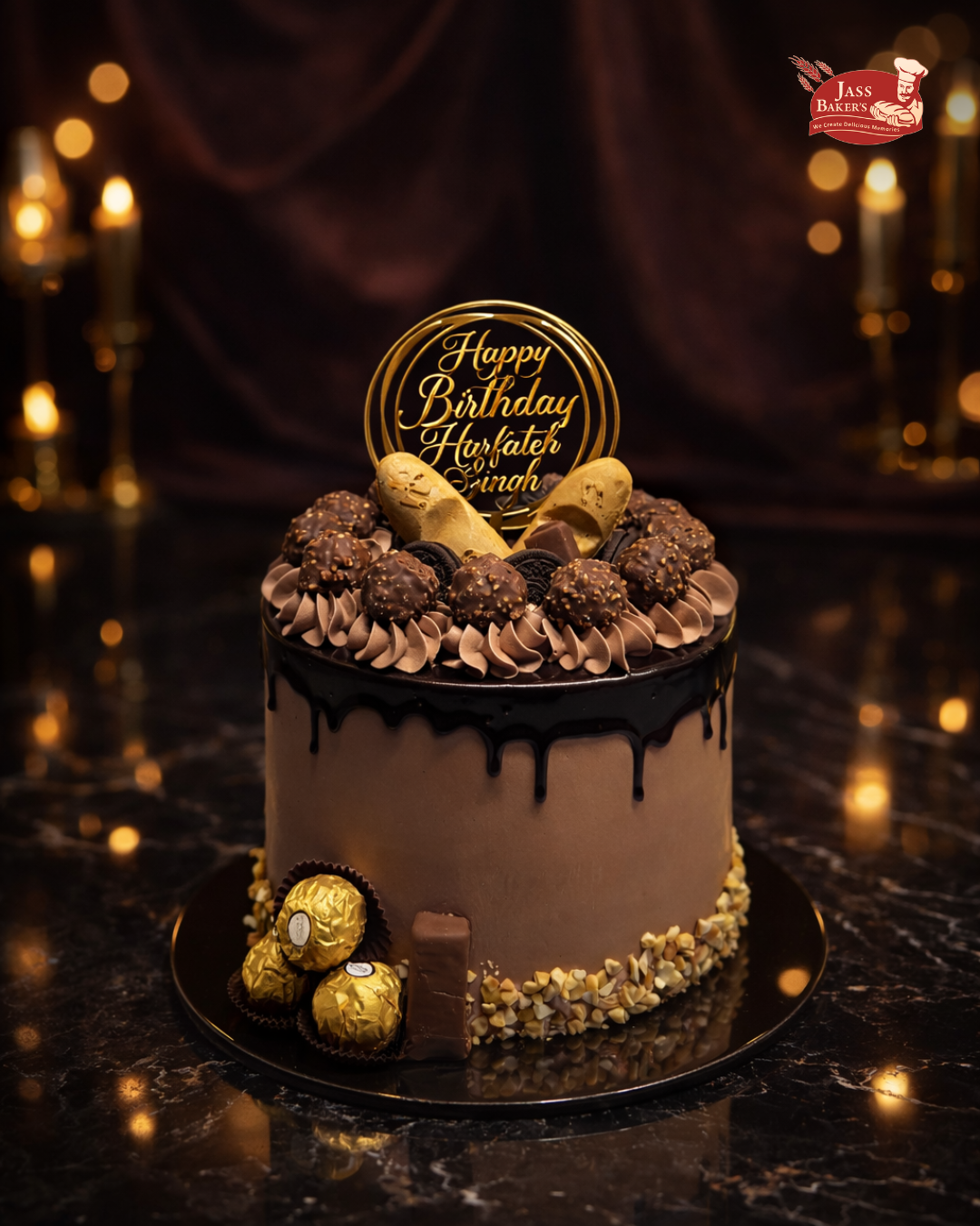 Luxury Chocolate Drip Celebration Cake