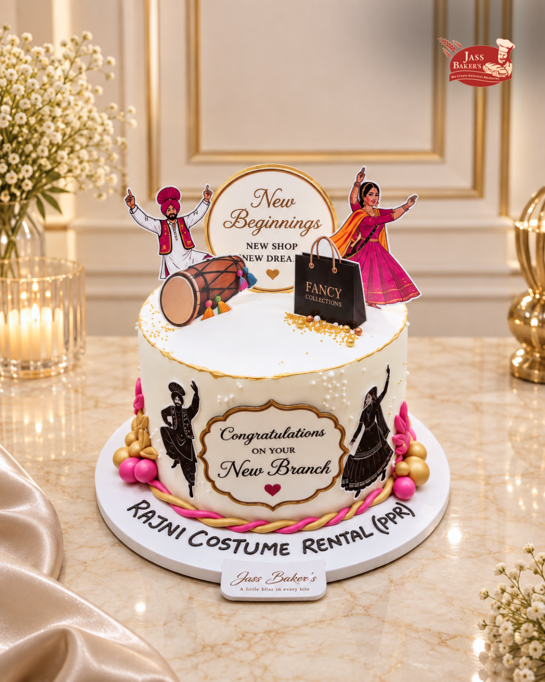 Punjabi Dhol & Bhangra Celebration Cake