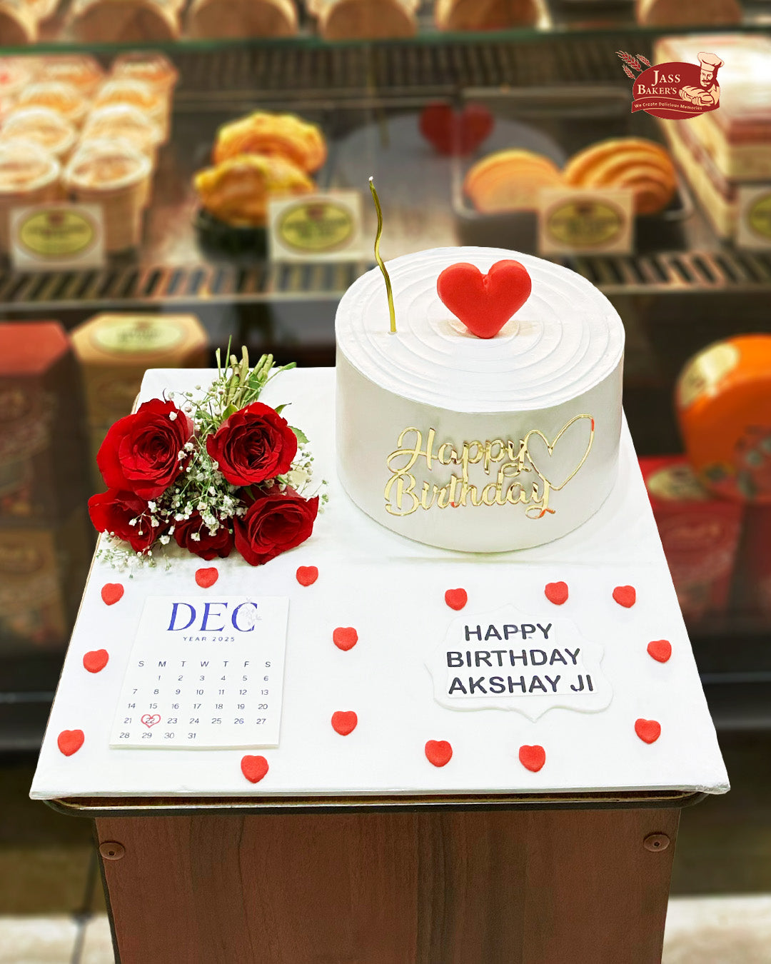 Calendar Love Theme Cake
