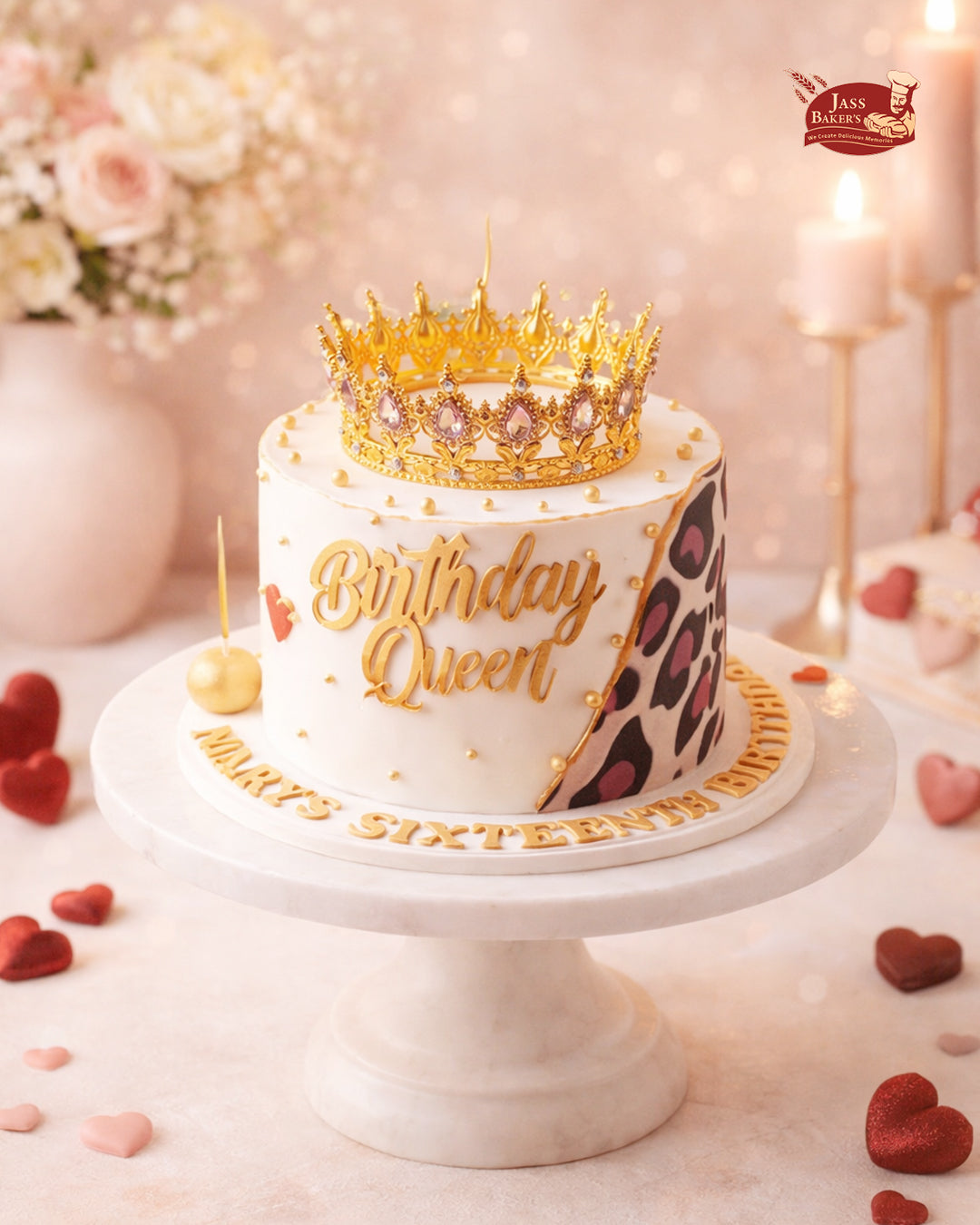 Birthday Queen Crown Cake
