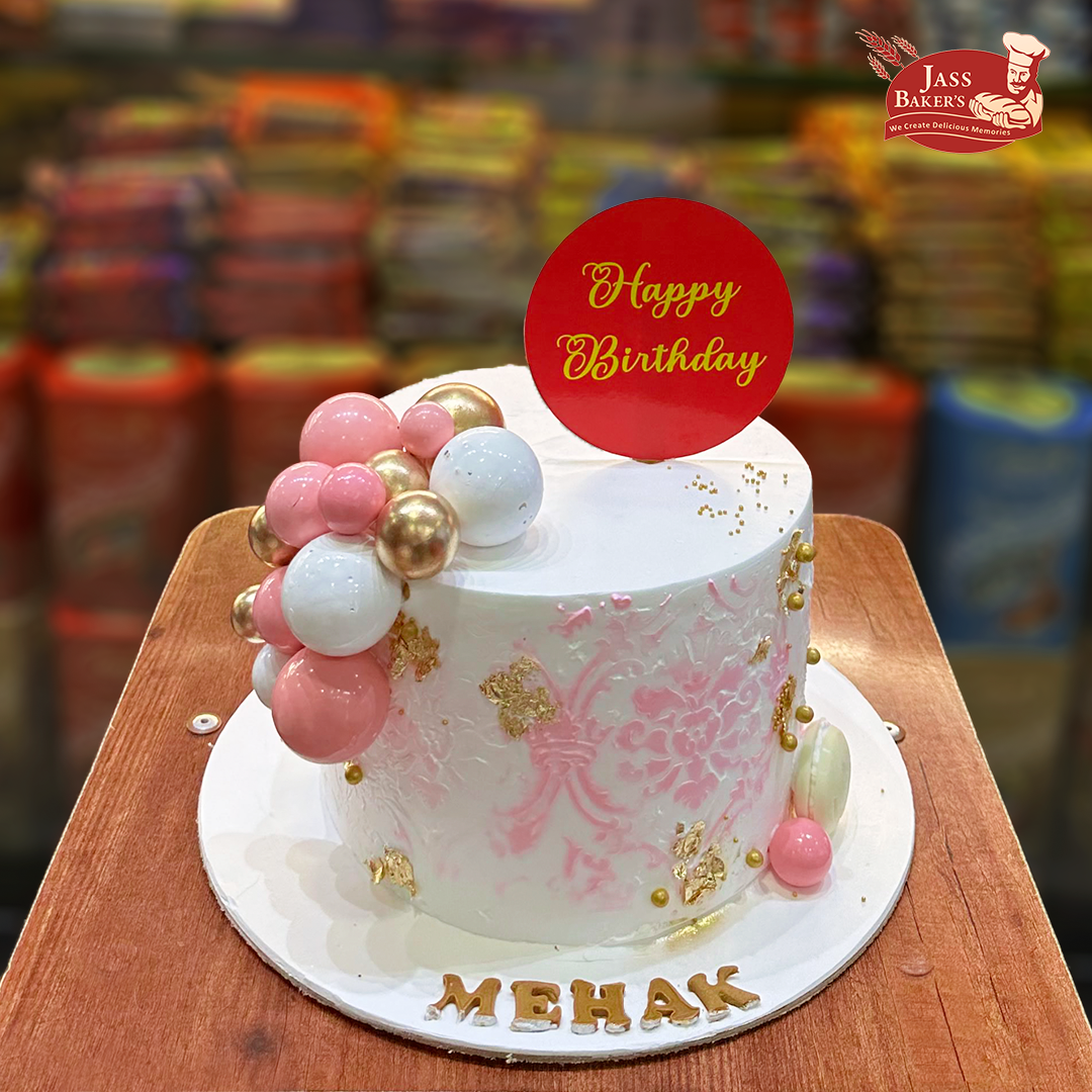 Pearls and Gold Cake