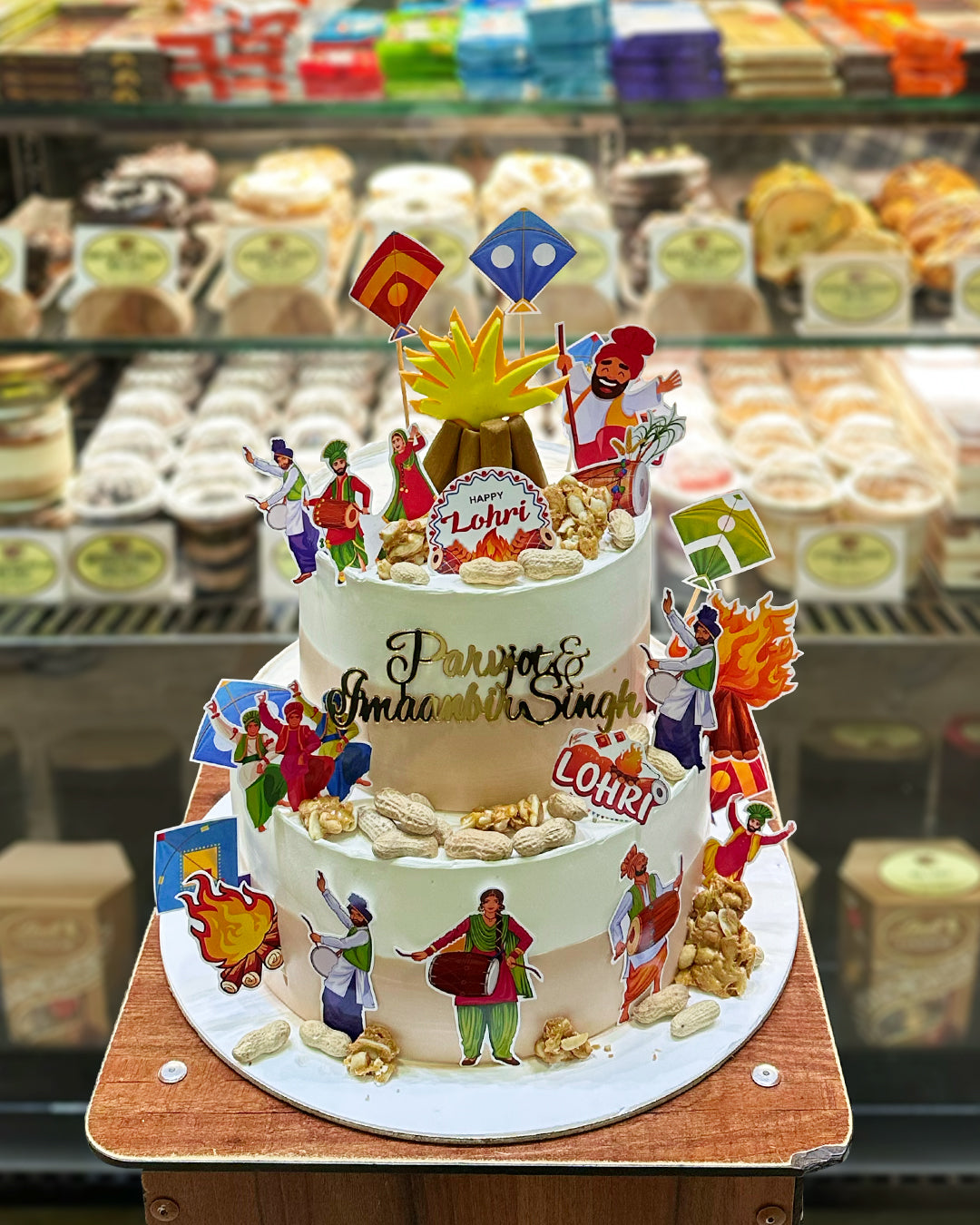 Lohri Theme Cake