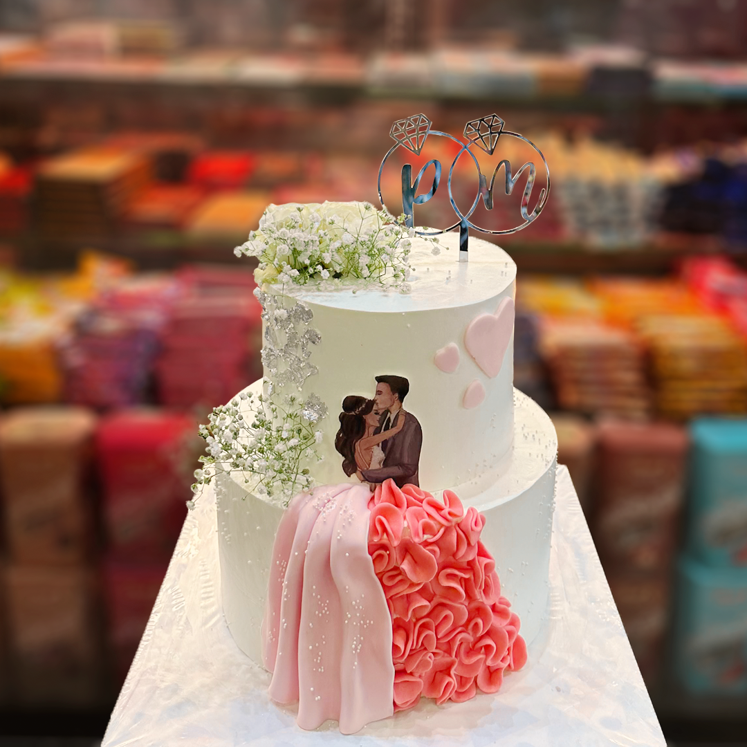 Two-Tier Floral Bliss Cake